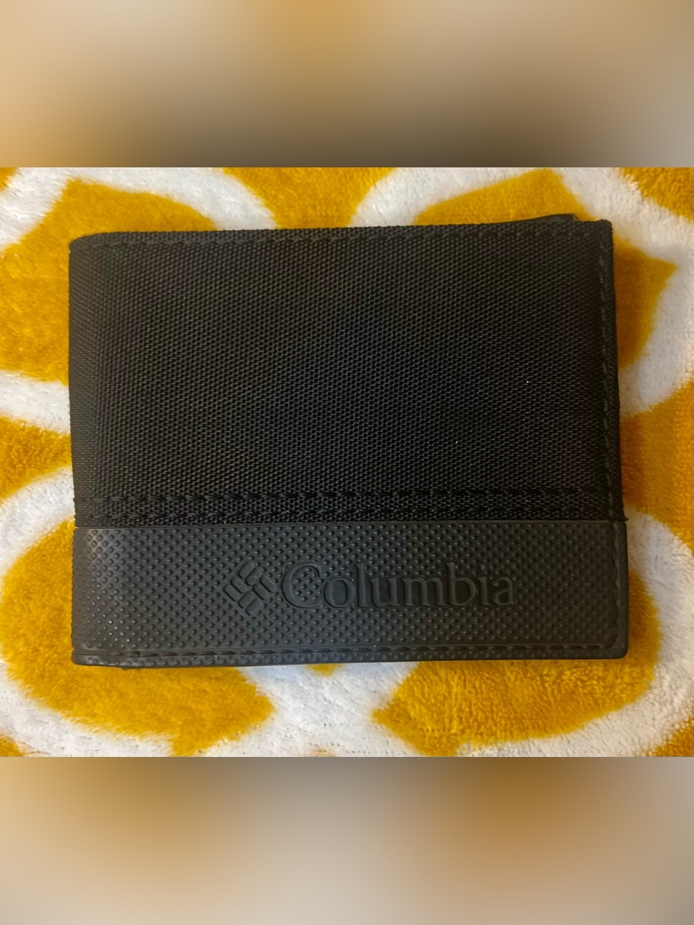 Columbia Black Tablet Sleeve with Textured Detail Wallet
